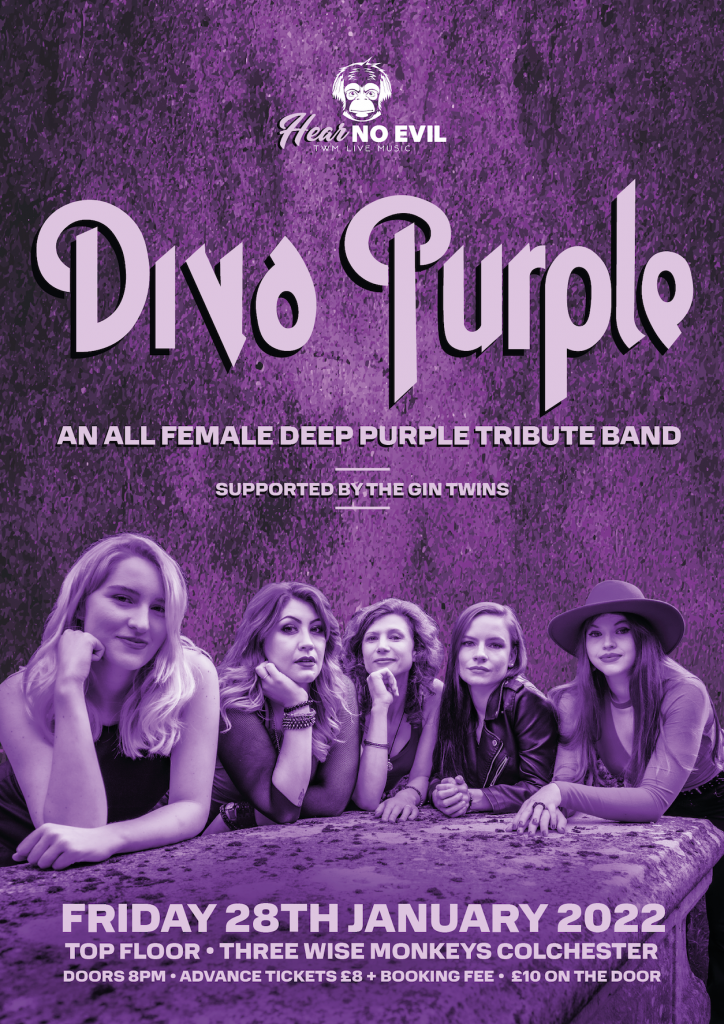 Diva Purple - an all female Deep Purple tribute band - Three Wise