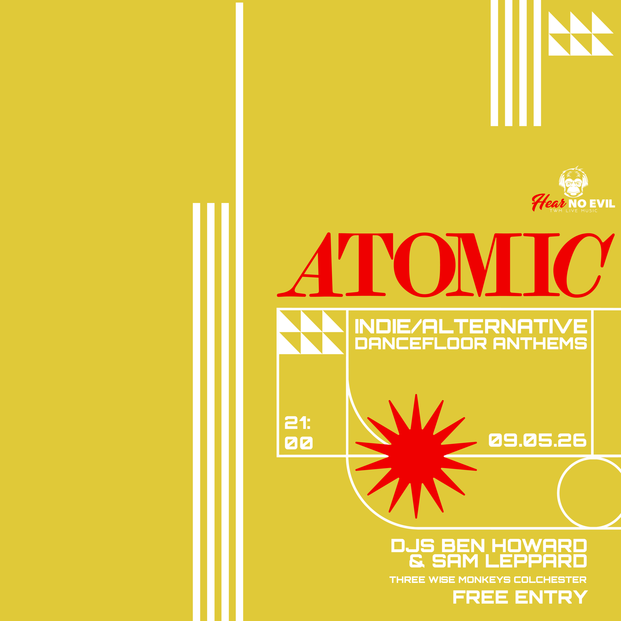 Atomic - Indie/Alternative Dancefloor Anthems Club Night